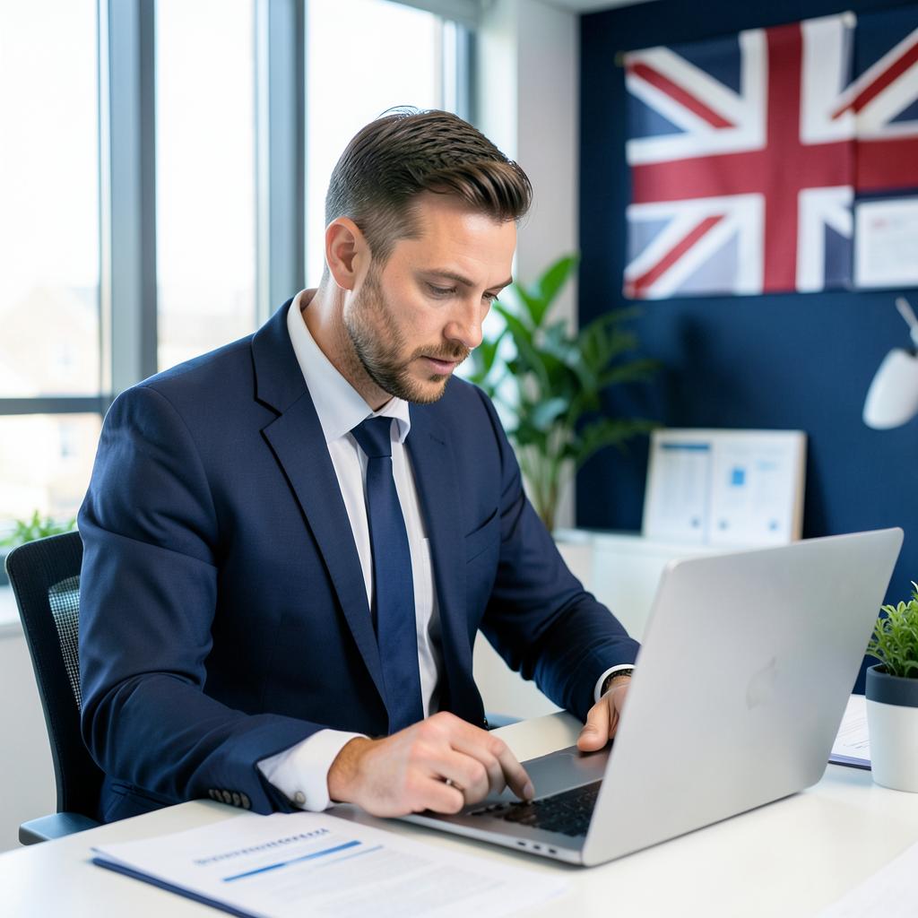 UK visa documents laid out for review