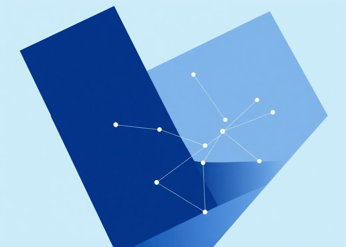 Abstract graphic representing strategic business pathways